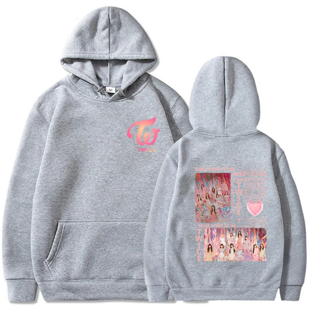 Kpop Twice Moonlight Sunrise 2023 Tour Hoodie Korean Style Y2K Winter Warm Hoody Coats Harajuku Fashion Women Sweatshirts