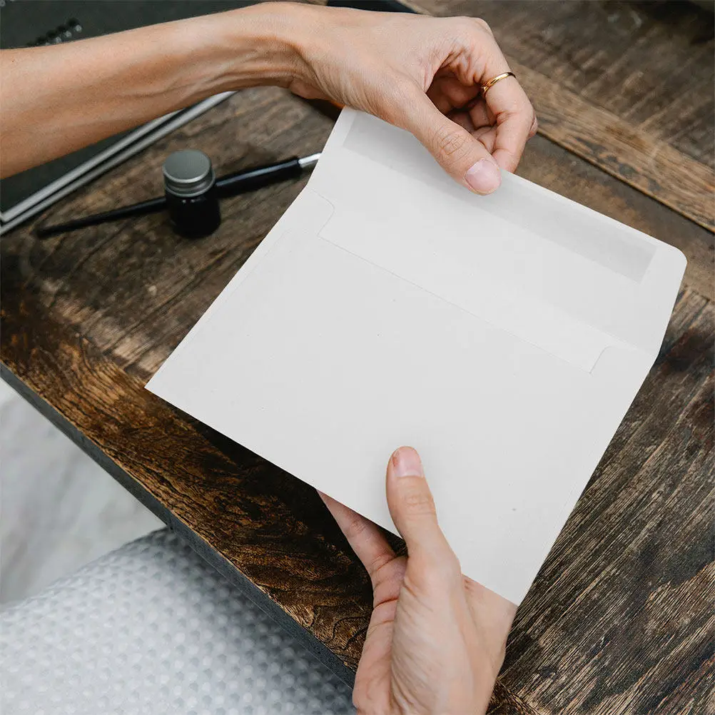 60Pcs A4 Wedding Envelopes Printable Self Seal Adhesive Backing for Greeting Cards Invitation Paper Pouches Photo Mailers Bulk