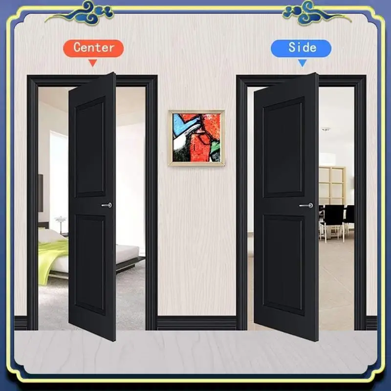 AU16-Heavy Duty Pivot Hinge For Wood Door, Door Hinge For Secret Door, With 360 Degree Rotation, Invisible Pivot 2Pcs