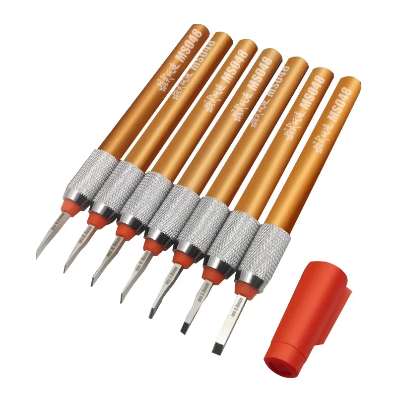 Model&Tool MS048 Tool Carved Scribe Line Cut Precision Chisel(0.2~3.0mm) for Plastic Military Model Resin MG