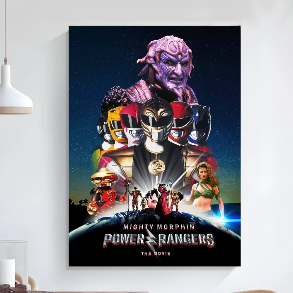 P-PowerS-R-Rangers Poster Art Self-adhesive Art Small Poster HD Quality Poster Wall Art Painting Study Wall Decoration