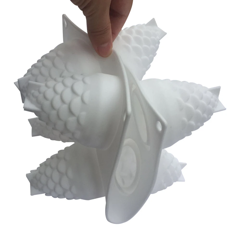 

8 Cavities Pineapple Mousse Silicone Mold Baking Tools Non Toxic 3D Cake Dessert Kitchen Bartending Supplies Storage