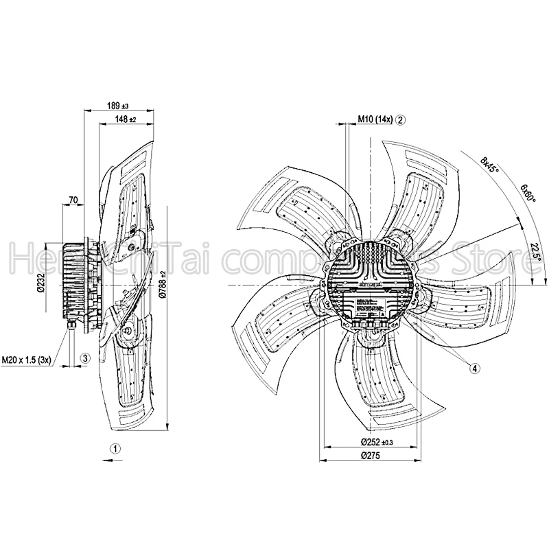 

Original 100% Working A3G800-AU25-01 380-480V 50/60Hz cooling fan