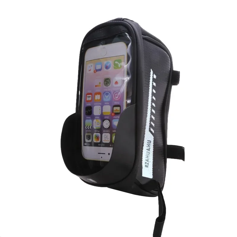 Fahrrad-Vorderrahmentasche, Wasserdichte Handytasche mit Touchscreen-Funktion, Wasserdichte Satteltasche, Fahrradzubehör – Detail 7