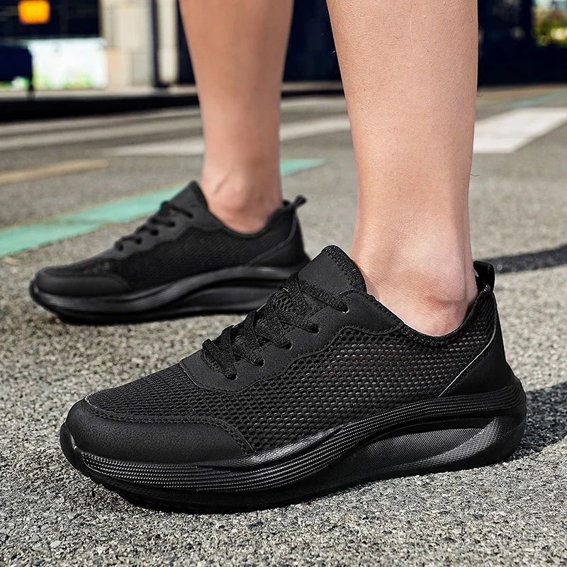 

MAEDEF Mens Casual Sneakers Plus Size Breathable Mesh Wear Resistant Running Sports Shoes Male Lightweight Non Slip Man Sneakers