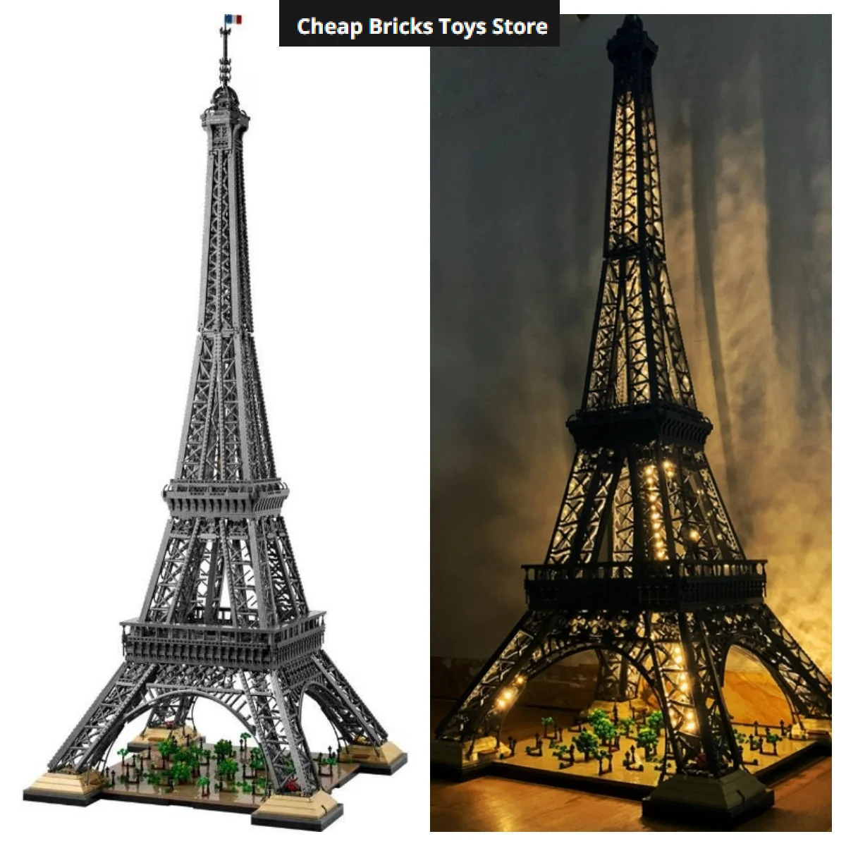 

Cheapest 2026 Moc 1.49m 10001 Pcs Compatible Large Eiffel Tower Adults Birthday Christmas Gifts MOC Building Block Bricks
