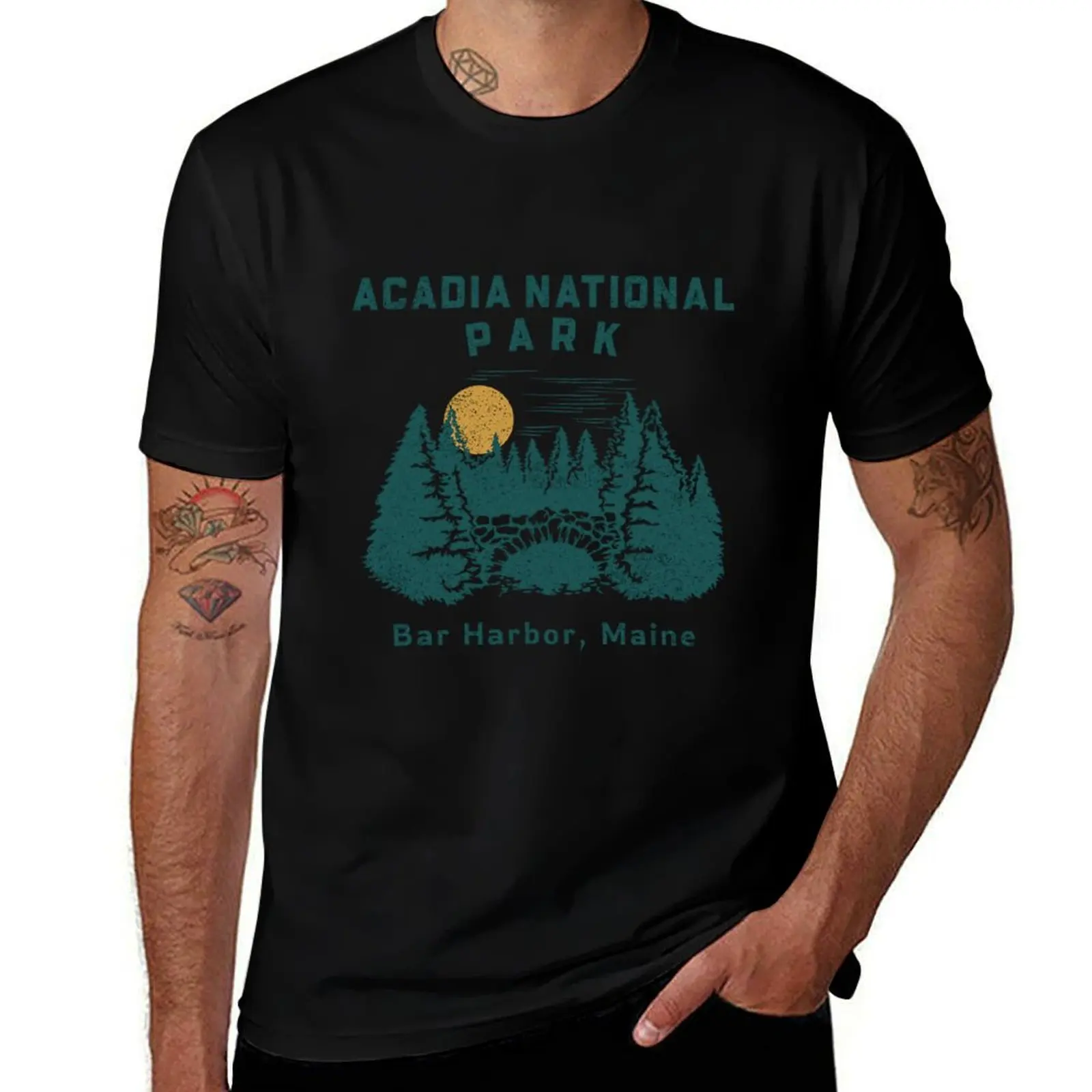 Acadia National Park T-Shirt quick drying custom t shirt sublime oversized graphic tee shirts men