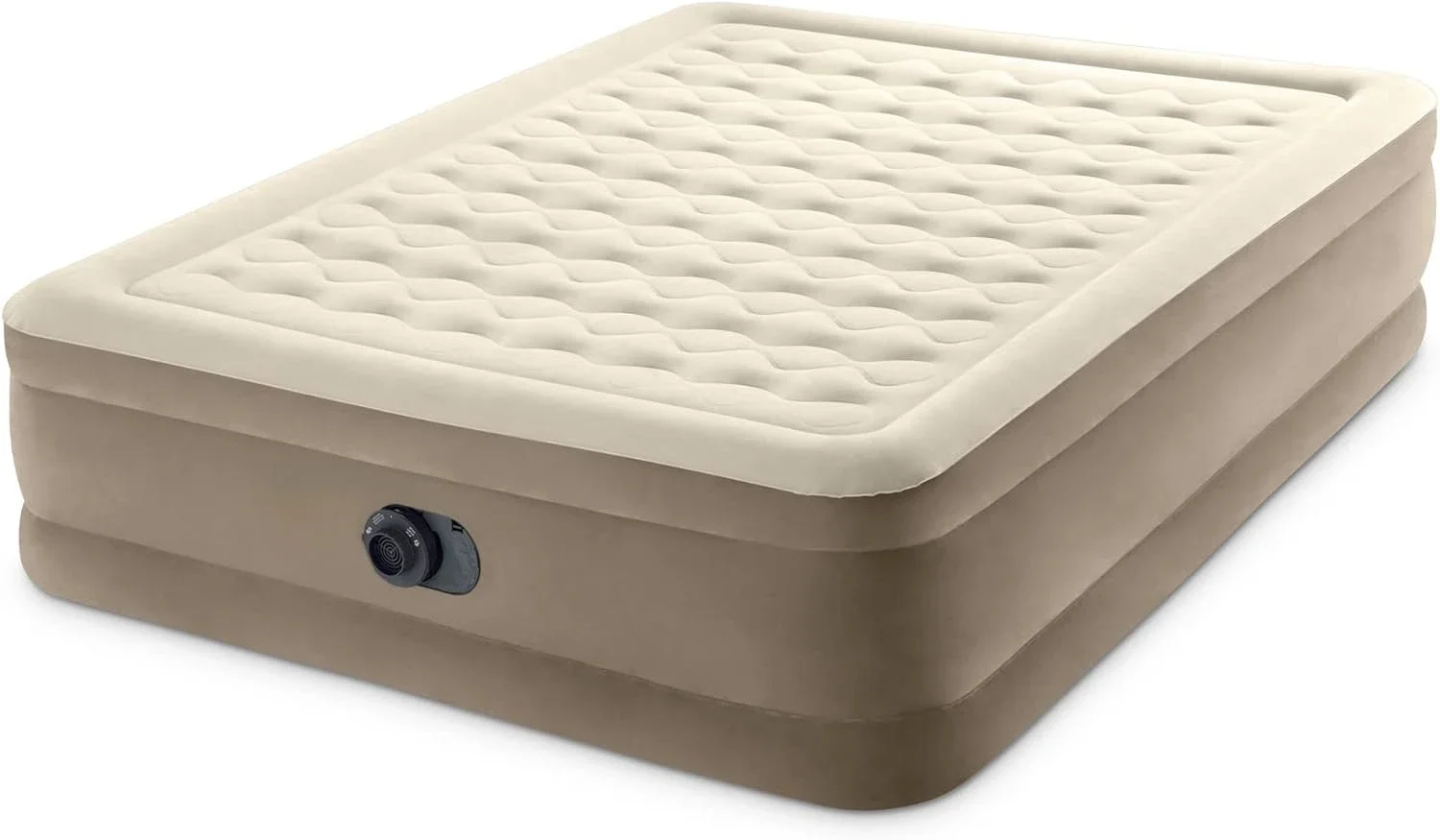 Deluxe Ultra Plush Air Mattress: Fiber Tech Queen/Single Size Built-in Electric Pump – 18in Bed Height – 270kg Weight Capacity