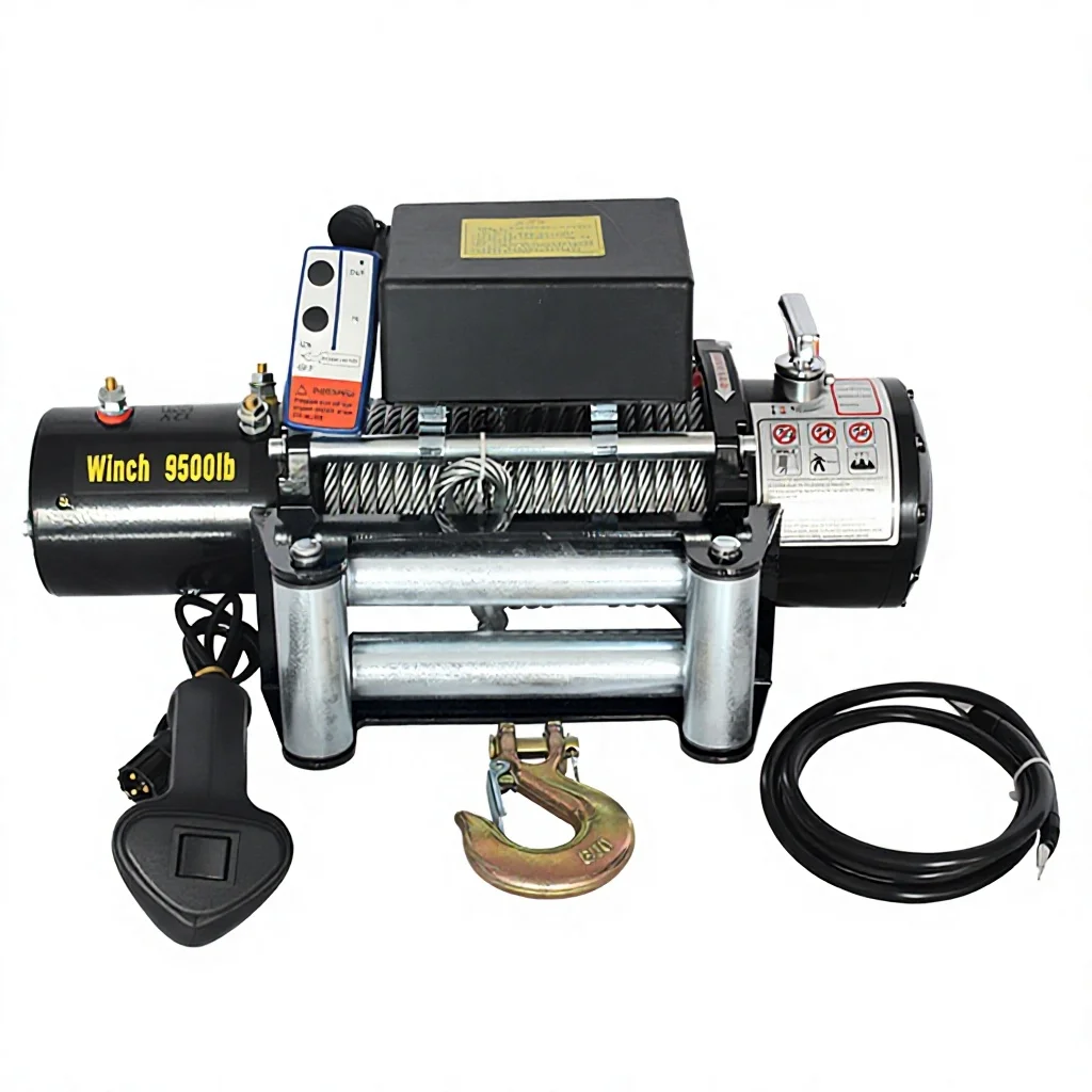 DAO Best Selling 13500lbs 24v or 12v Black Electric AUTO Atv Odm Diameter 64mm 220mm 12VDC 13500 Lbs