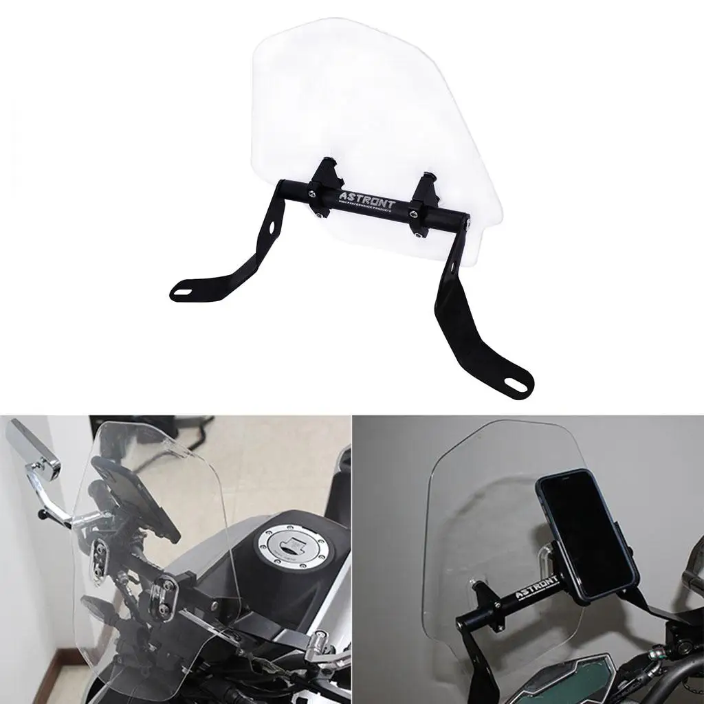 Universal Scooter Motorcycle Transparent Wind Shield Windscreen, ,Durable Premium Material