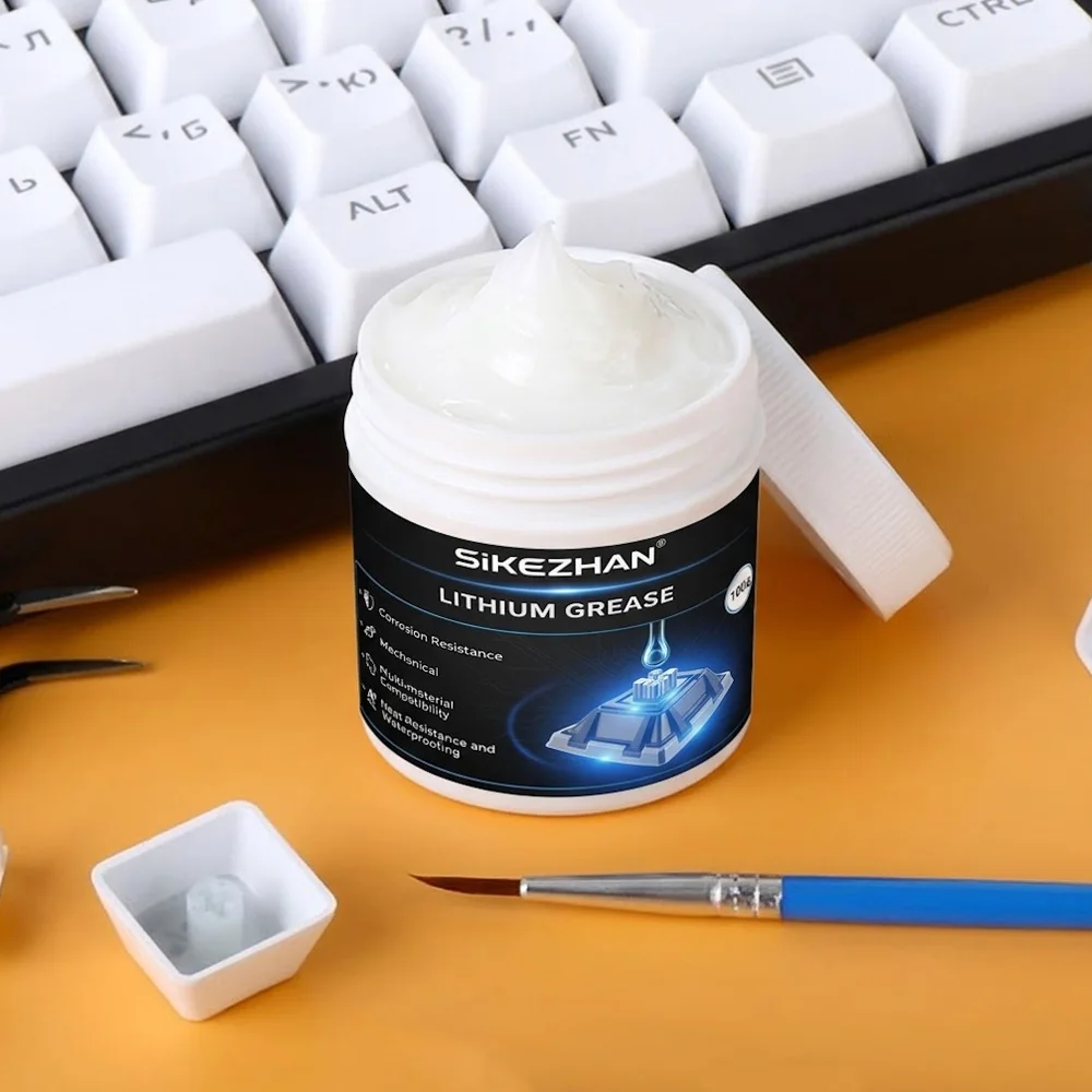 100G Keyboard Lithium Grease Lubricant for Mechanical Switches Stabilizers Keycap Lube DIY Modding Maintenance SIKEZHAN