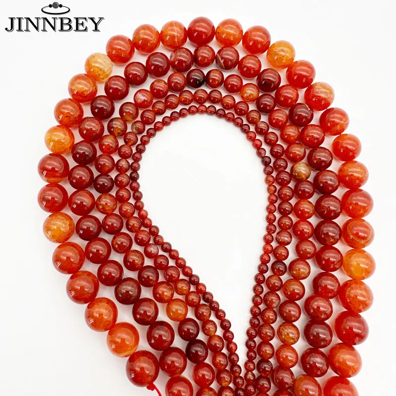 4/6/8/10/12mm Red Draconic Agate Round Beads For DIY Bracelet Beaded Material Jewelry Necklace Making Accessories Supplies