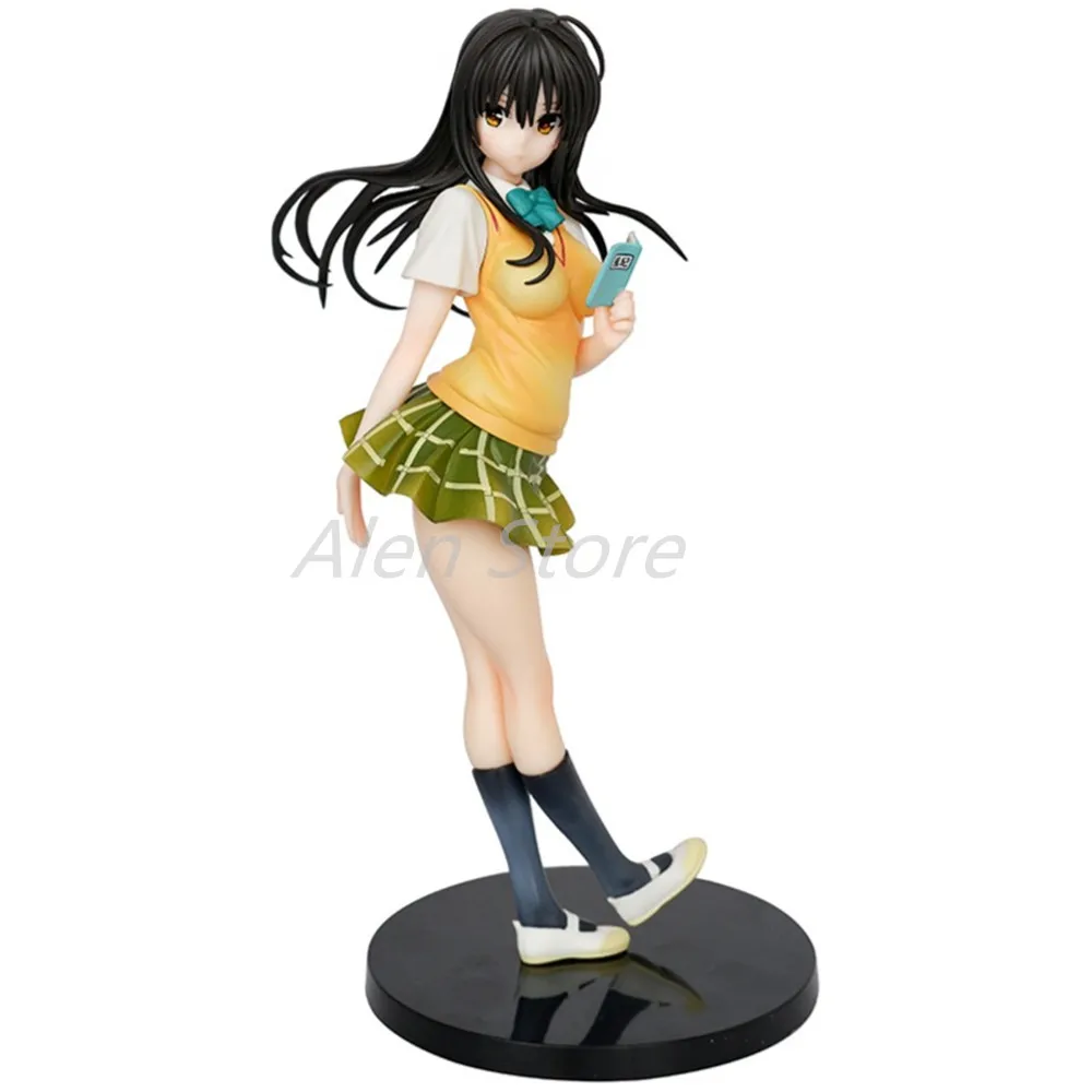 23cm To LOVE Figure Kotegawa Yui Action Figure Kawaii Jk Girl Yellow Clothes Anime Figure Collect Ornament Model Doll Gift Toys