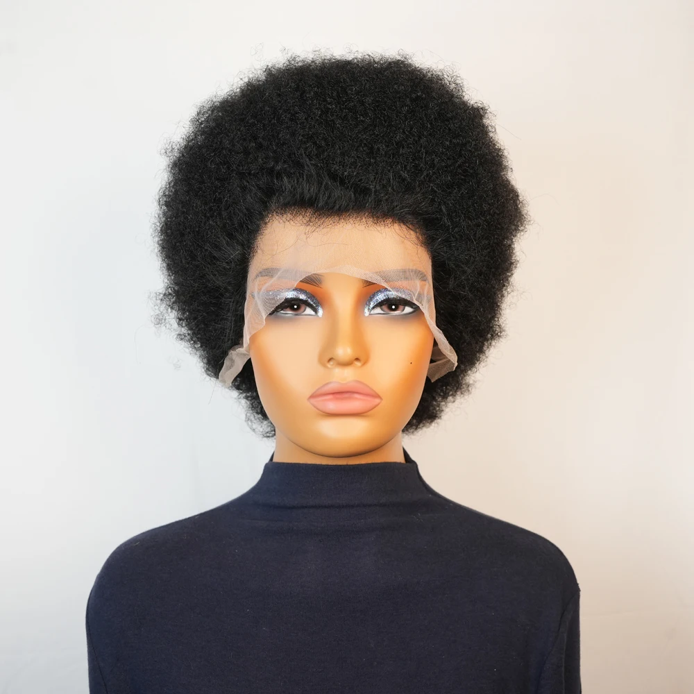 Afro Curly Pixie Wi… - image