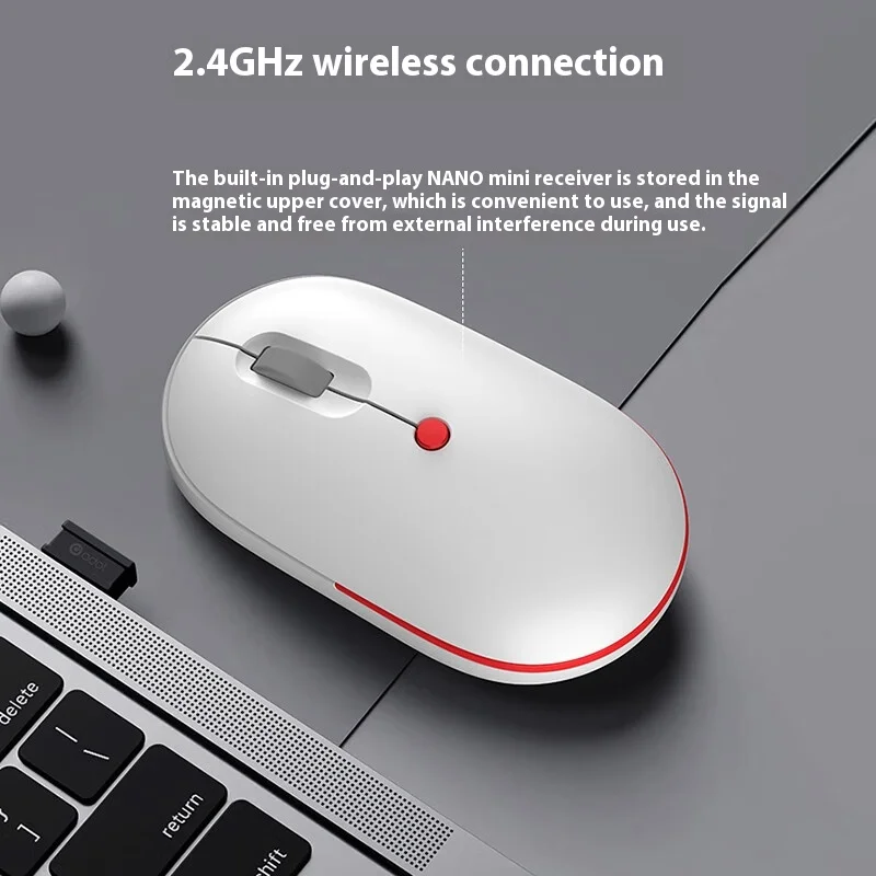 ASUS Adol 2 Wireless Mouse Office Portable Charging Dual Mode 2.4GHz Bluetooth Silent Universal Mice