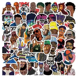 10/30/64PCS Mix Rapper Hip Hop Singer Cartoon Stickers DIY Suitcase Fridge Phone Laptop Guitar Car Graffiti Cool Decal Sticker