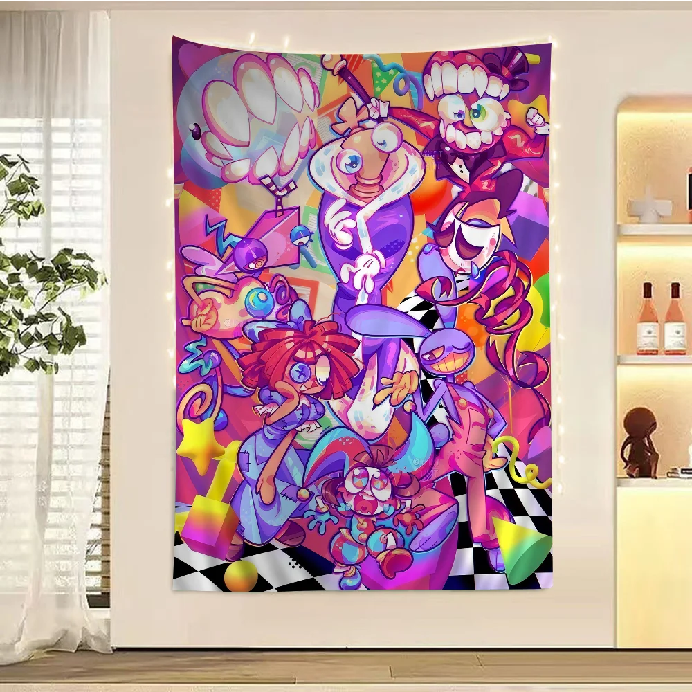 Cartoon The Amazing Digital C-Circus DIY Wall Tapestry For Living Room Home Dorm Decor Wall Art Decor