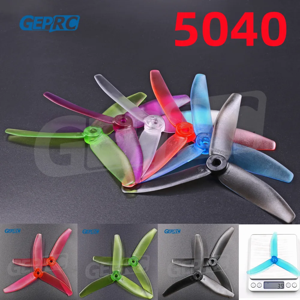 

20PCS/Lot 10Pair GepRC 5040 5x4x3 3-Blade Tri-Blade PC 5040 Propellers CW & CCW for Multicopter Quadcopter FPV Racing