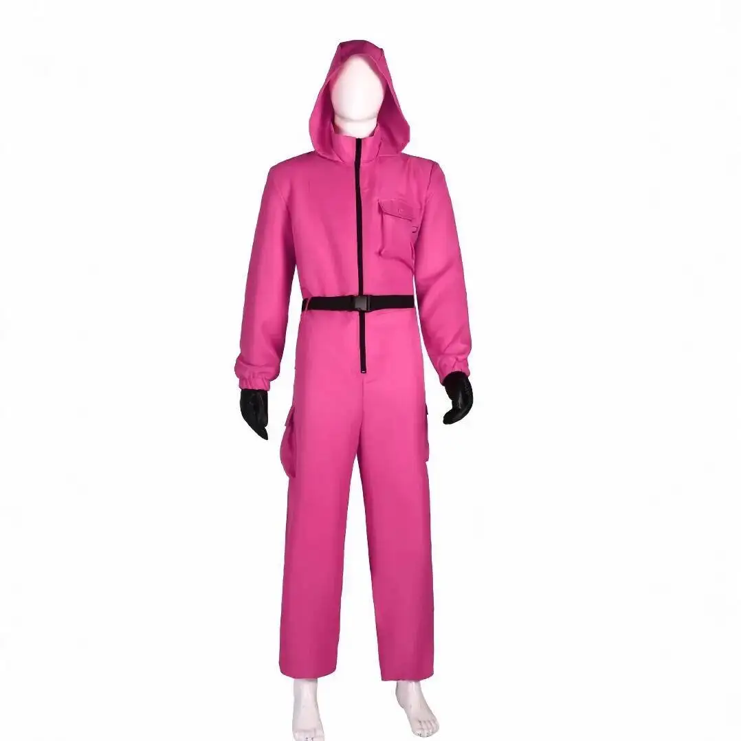 

Костюм на Хэллоуин, корейский фильм, костюм для косплея COS, красный комбинезон