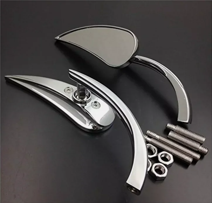 

Chrome Rear view Mirrors fit for Harley Softail Custom Electra Glide Sportster 833 1200 X48 sports carrearview accessorie