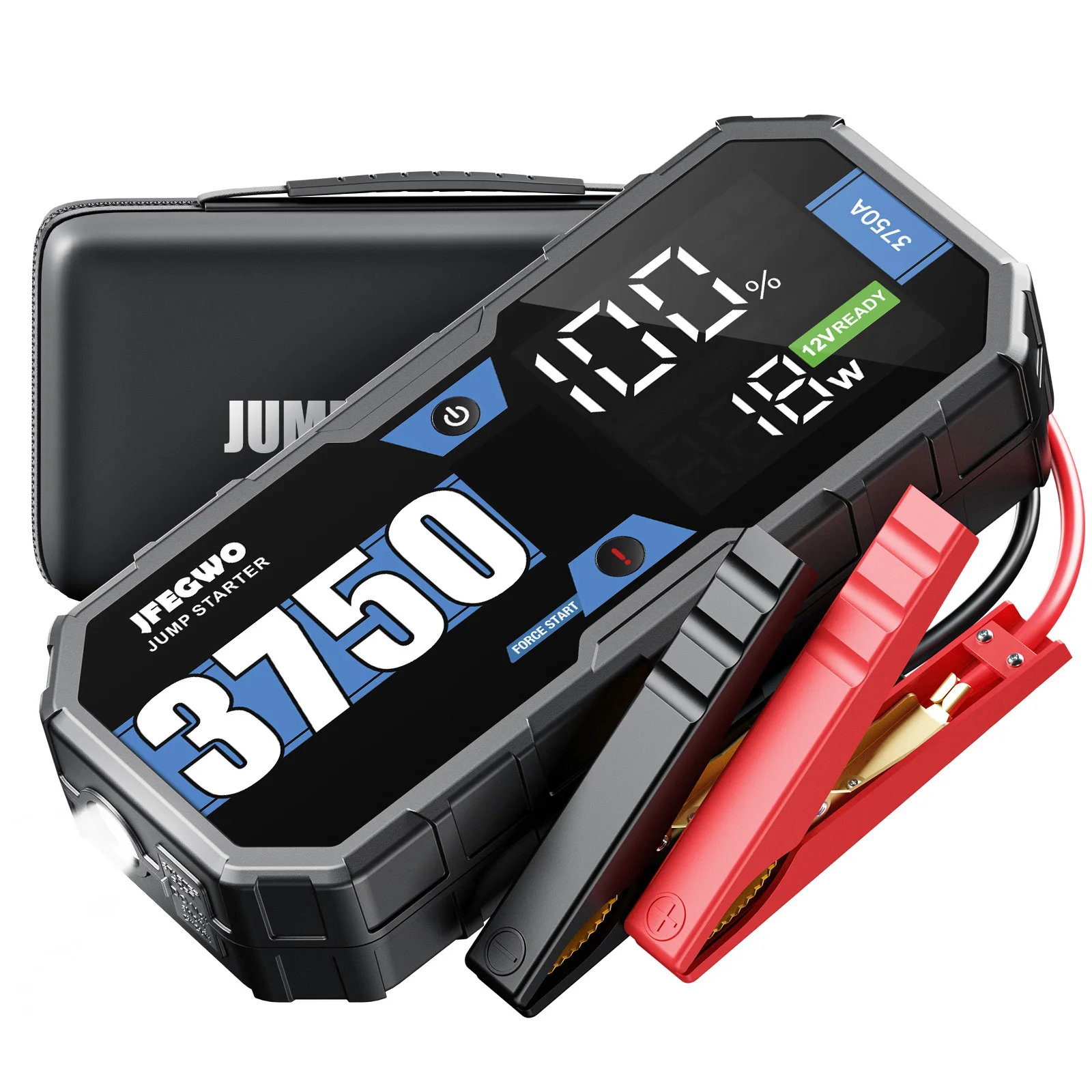 Car Motorcycle Battery Emergency Start Power Supply 10000mAh Portable Emergency Kits Jump Starter Booster Battery 2200A Peak