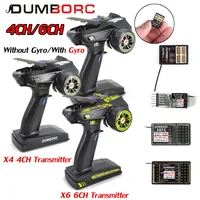 DUMBORC 4CH 6CH Transmitter X4 X6 2.4G X4FMG X6FG X6DCG Gyro Mini PWM Receiver for 1/10 1/8 RC Car Crawler Axial SCX10 D90 Boat