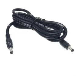 10A DC 5.5 x 2.1mm to 5.5 x 2.1mm Male and Male CCTV Adapter Connector Power Plug Cable Power Extension Cords 0.5m/1.5m 18AWG