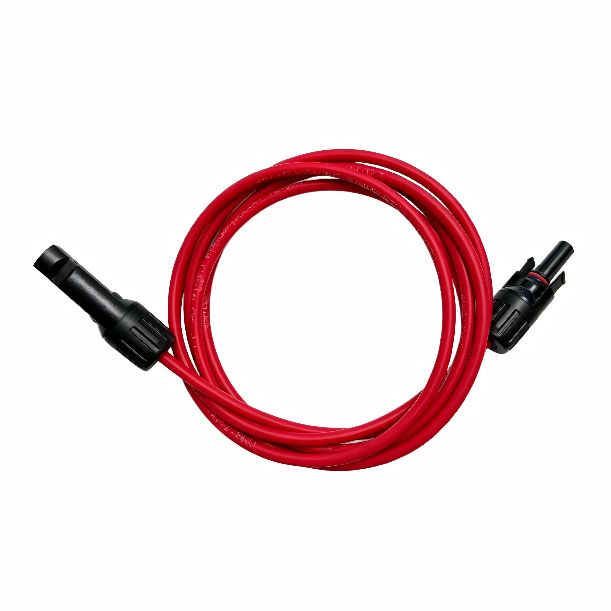 1 Pair Solar Panel Extension Cable Copper Wire 10 12 14 AWG Black and Red with Male Female Connectors For RV Power Station