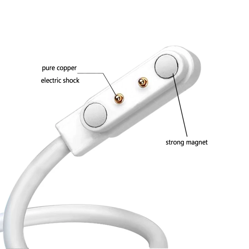 Universal 2Pin 4mm 7.62mm 4Pin Strong Magnetic Charge Cable USB Charging Line Cord for Smart Watches