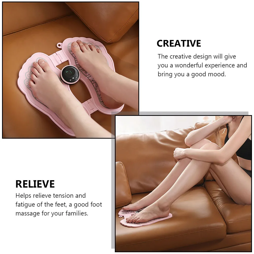 

Foot Massager Electric ABS Portable Foot Mat for Home Use Compact Machine Calf Massager