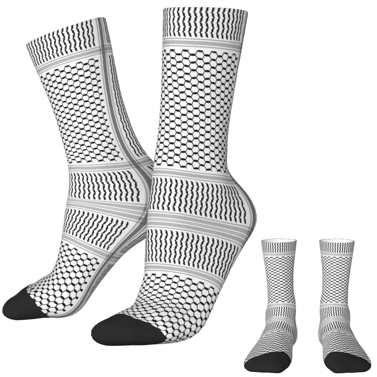 Couple Socks Palestine Flag Folk Stockings Autumn Leisure Comfortable Socks Design Running Sports Anti Slip Socks