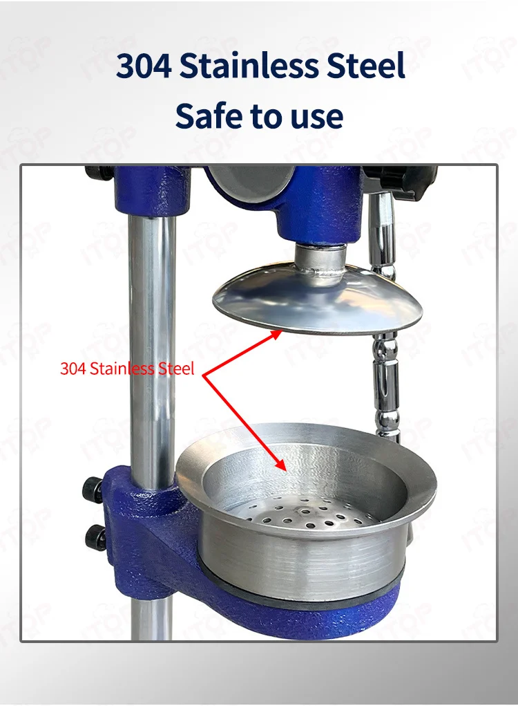 عصارة عصير الرمان ITOP، عصارة الرمان التجارية، عصارة فواكه من الفولاذ المقاوم للصدأ 304، تصميم موفر للعمالة