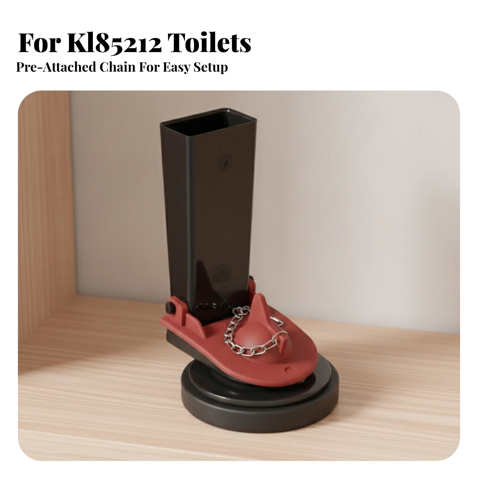 Toilet Flush Valve Assembly with Flapper and Chain Compatible Flush Valve with Flapper and Chain Slim Design High-Quality