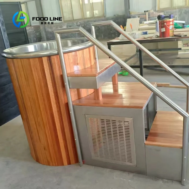 Customized Wooden Ice Barrel Cold Plunge Tub Full Set Lcetubs with Efficient Circulating Chiller with 1HPChiller