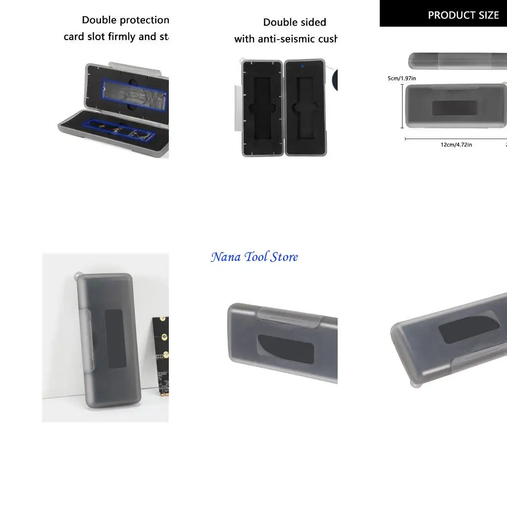 31GJ Efficienza M.2 Drive Protector Box con layout interno 2 slot Case stoccaggio del disco rigido gestione