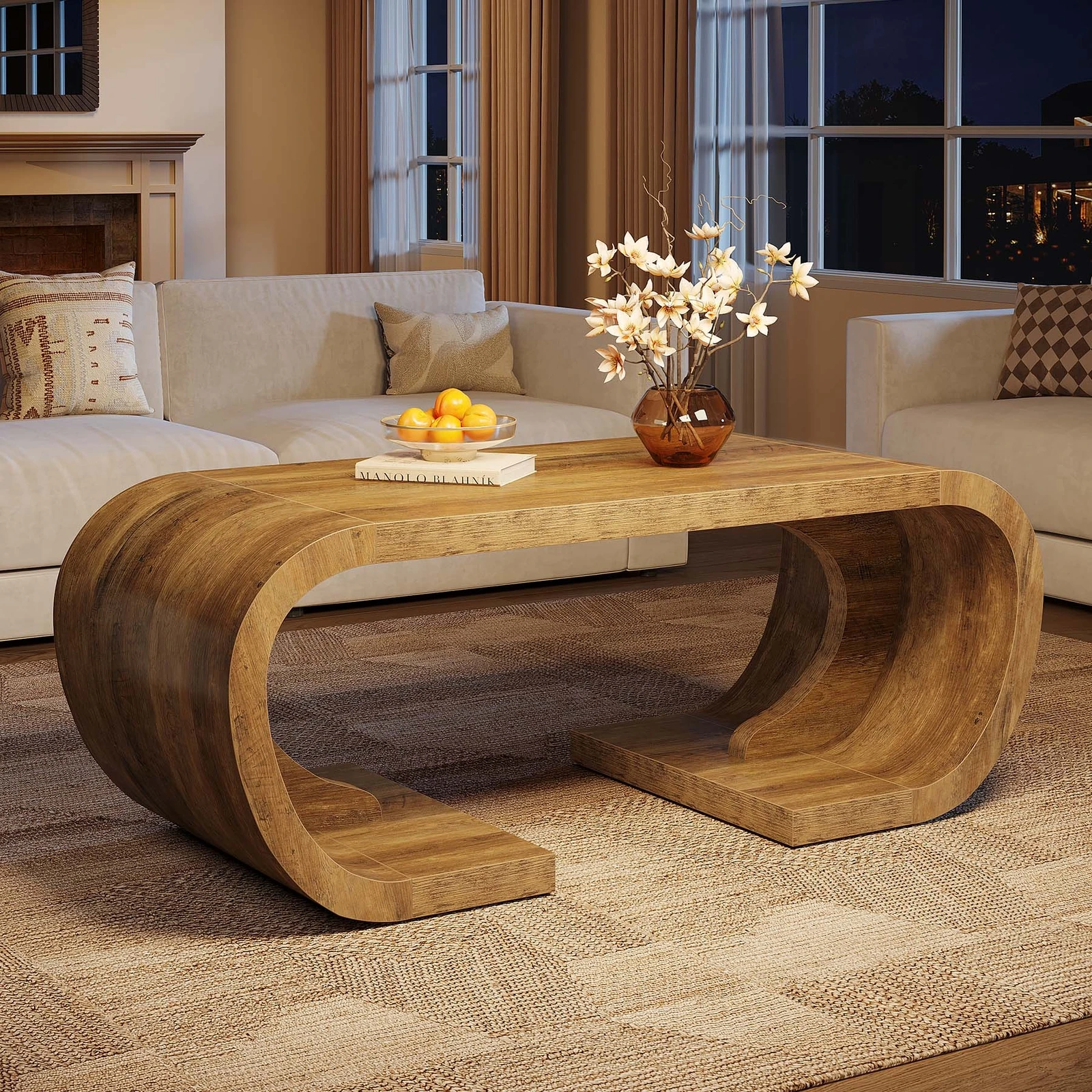 Tribesigns Farmhouse Coffee Table 47