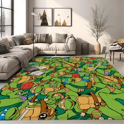 N-Ninja Turtles Floor Mat Bathroom Mat Kids Room Bedroom Decoration Balcony Anti-Slip Doormat Living Room Welcome Rug