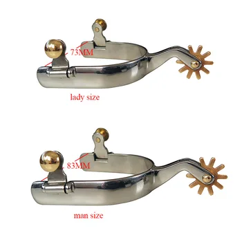 Espinhos de cavalo antiferrugem estilo ocidental para decoração de equipamentos de competição para botas de homens/mulheres treinamento equestre esporte