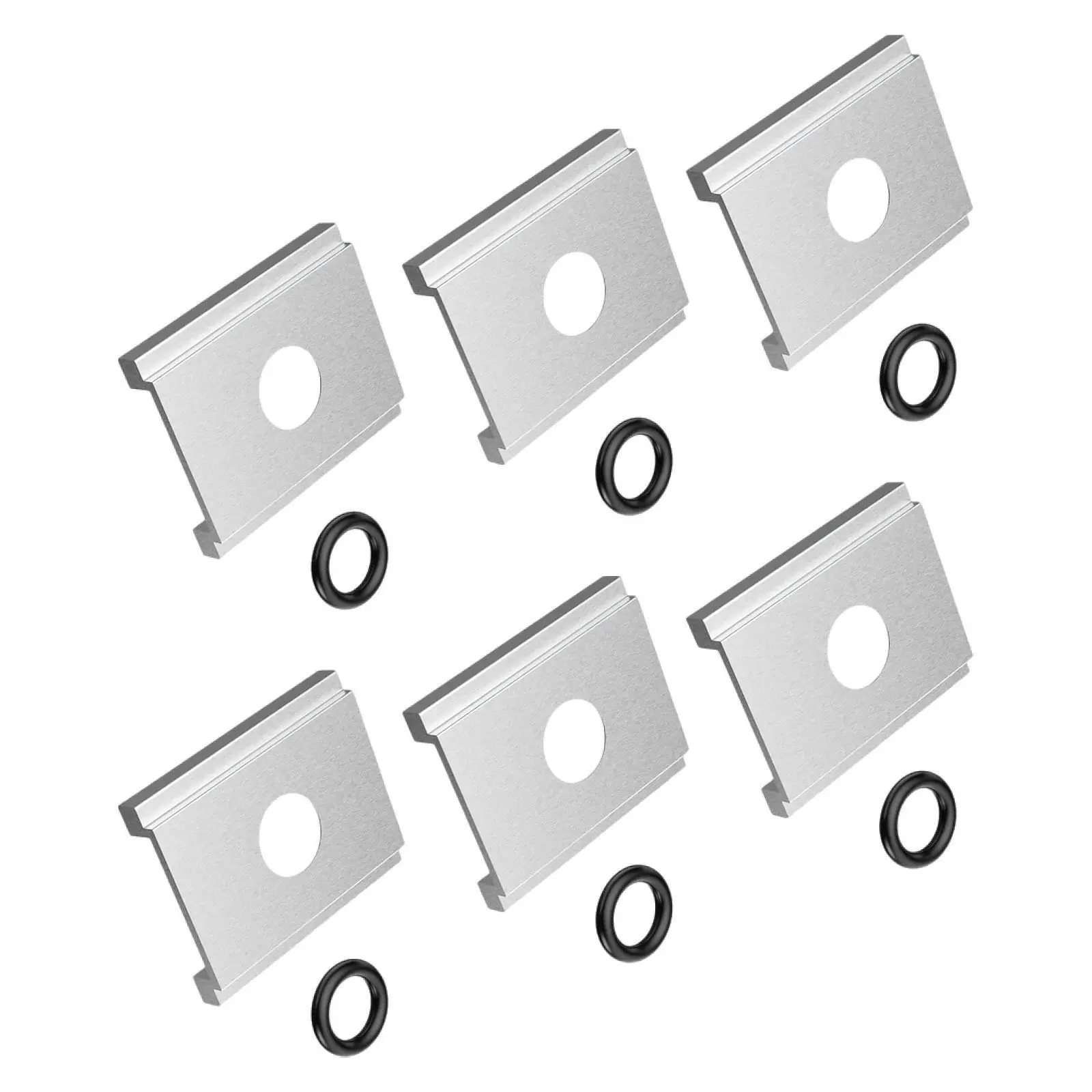 6x Feelfree Kayak Adapters Lightweight Mounting Plates Tight Connection Multifunction Kayak Plates for Kayak Boats Attachments