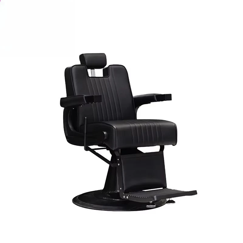 

Jincheng European Modern Leather Hair Salon Chair Elevated Hydraulic Styling Barber Shop Furniture with Massage Function
