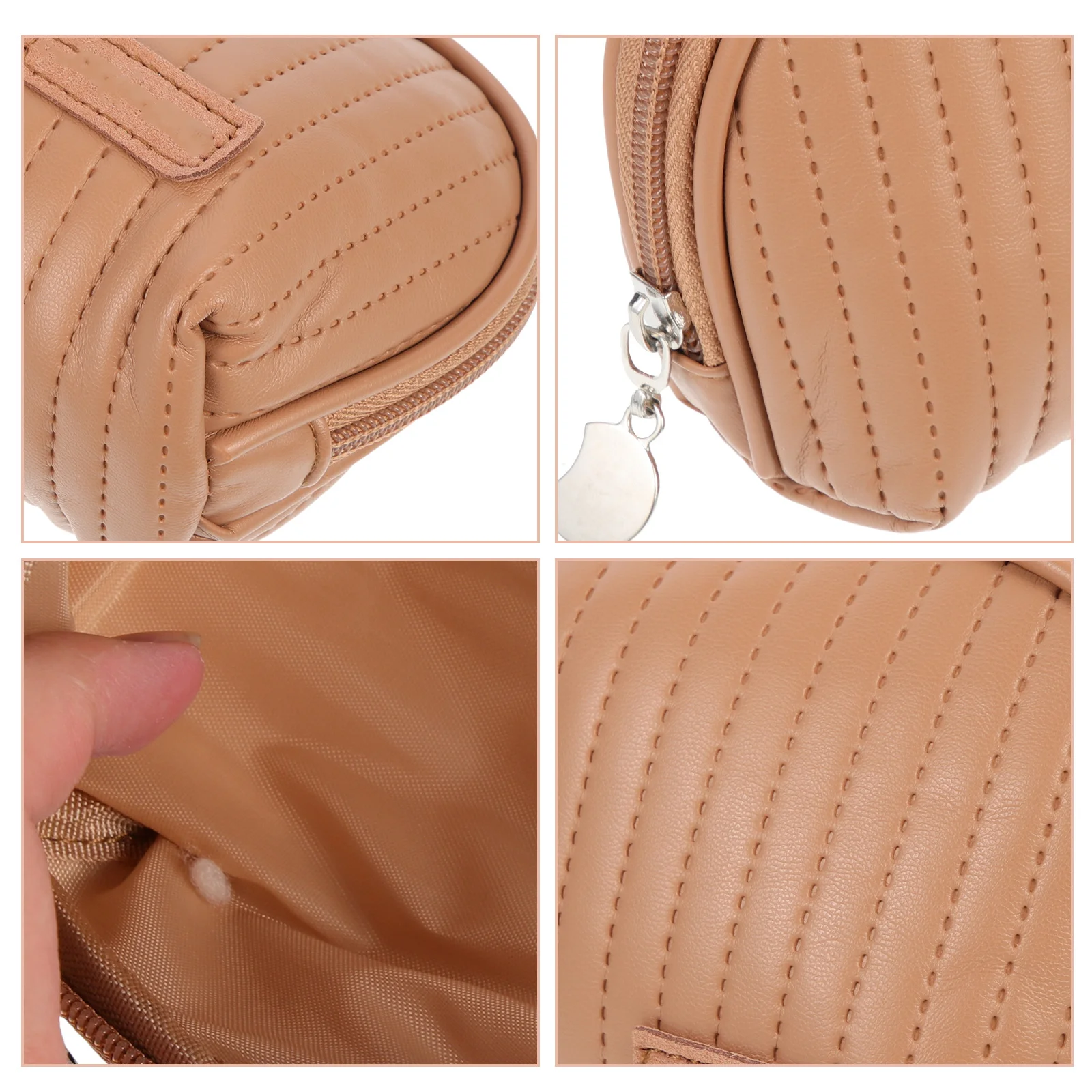 1pcs Small Travel Makeup Pu Organizer Portable Toiletry Storage Wash Bag For Women Girls Makeup Pouch