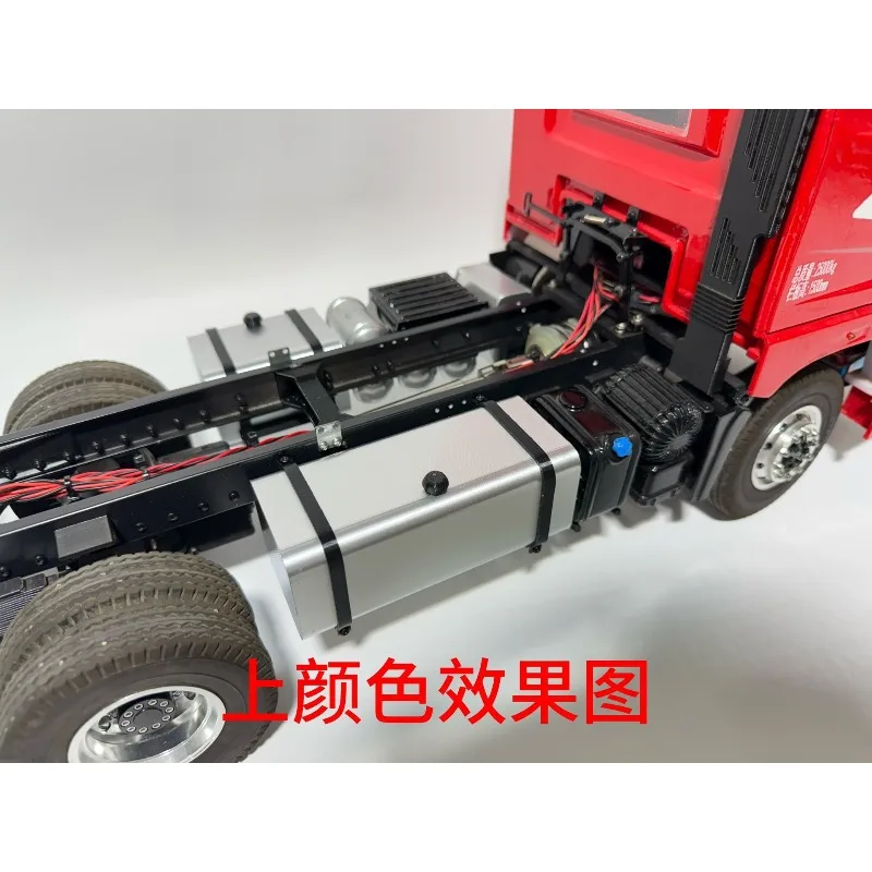 Decoración de tanque de combustible de plástico simulado para camión Tamiya RC SCANIA 1/14 770S VOLVO 750 mercedes-benz ACTROS 3363 piezas de coche MAN