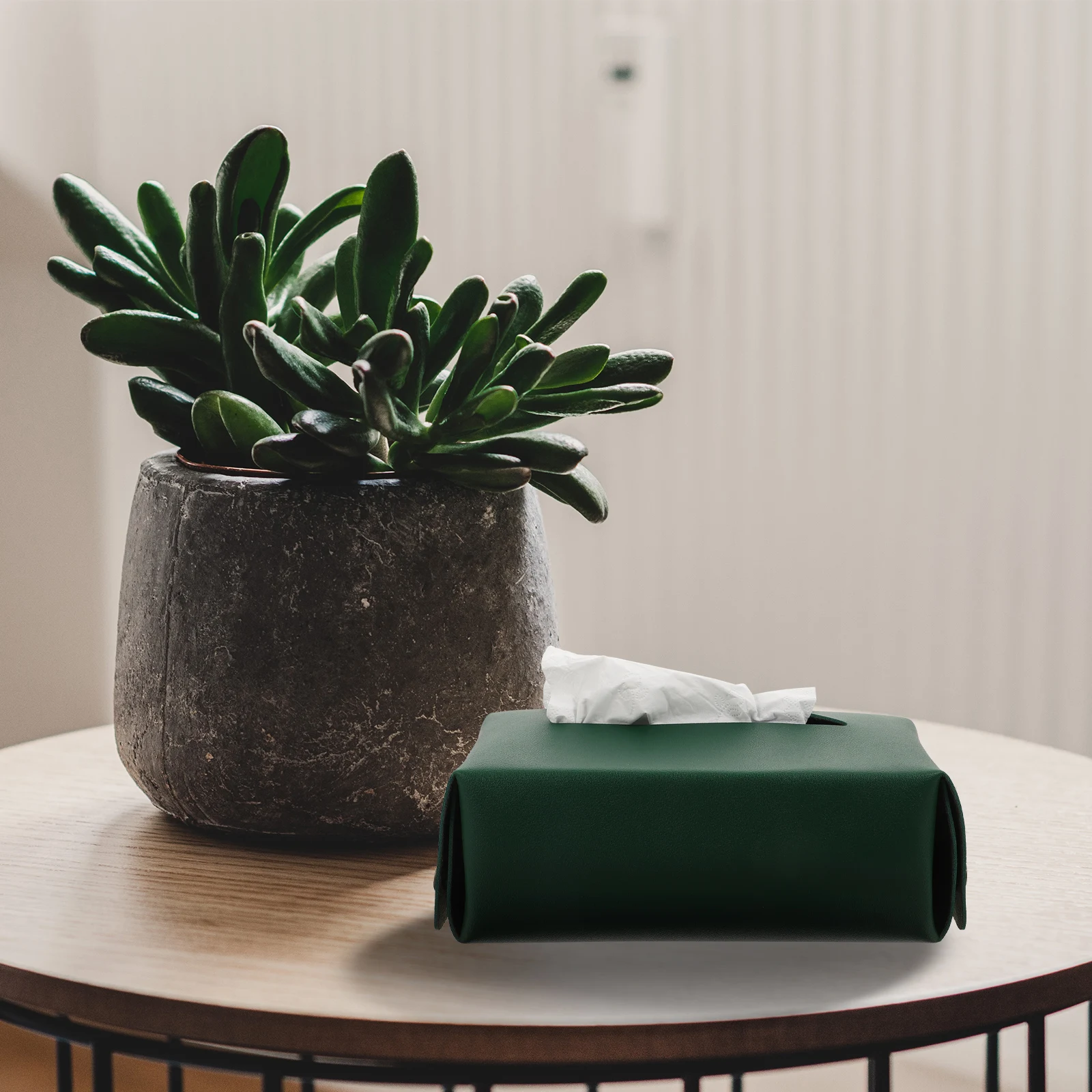 

1Pcs Waterproof Tissue Holder Lightweight Portable Napkin Container Dirt Resistant Perfect for Home Hotel Office