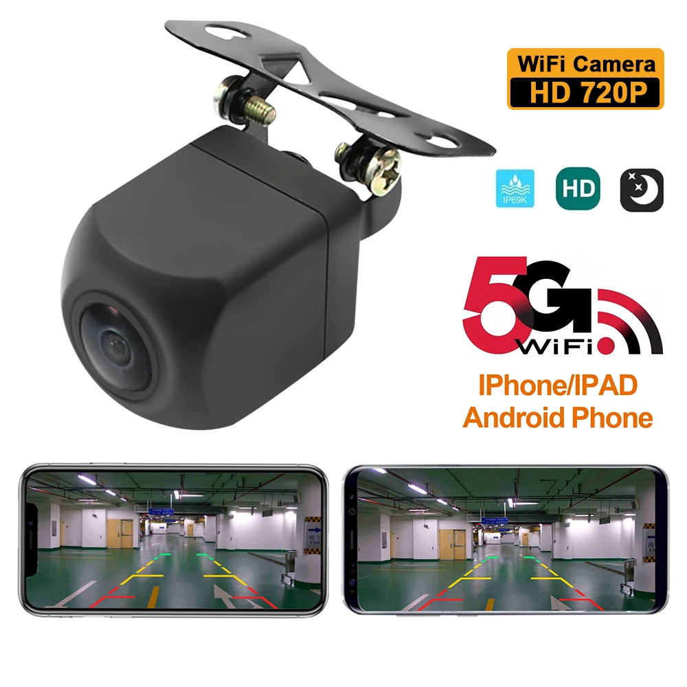 Carsanbo Auto WLAN5 Kamera Drahtlose Rückfahrkamera Frontkamera USB-Stromversorgung 5V Drahtlose Kamera – Detail 1