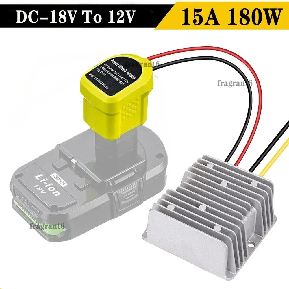 Conversor Step Down para Ryobi 18v Li-ion Bateria Faça Você Mesmo Power Wheel Inverter Buck Boost Regulador de Tensão dc 12v