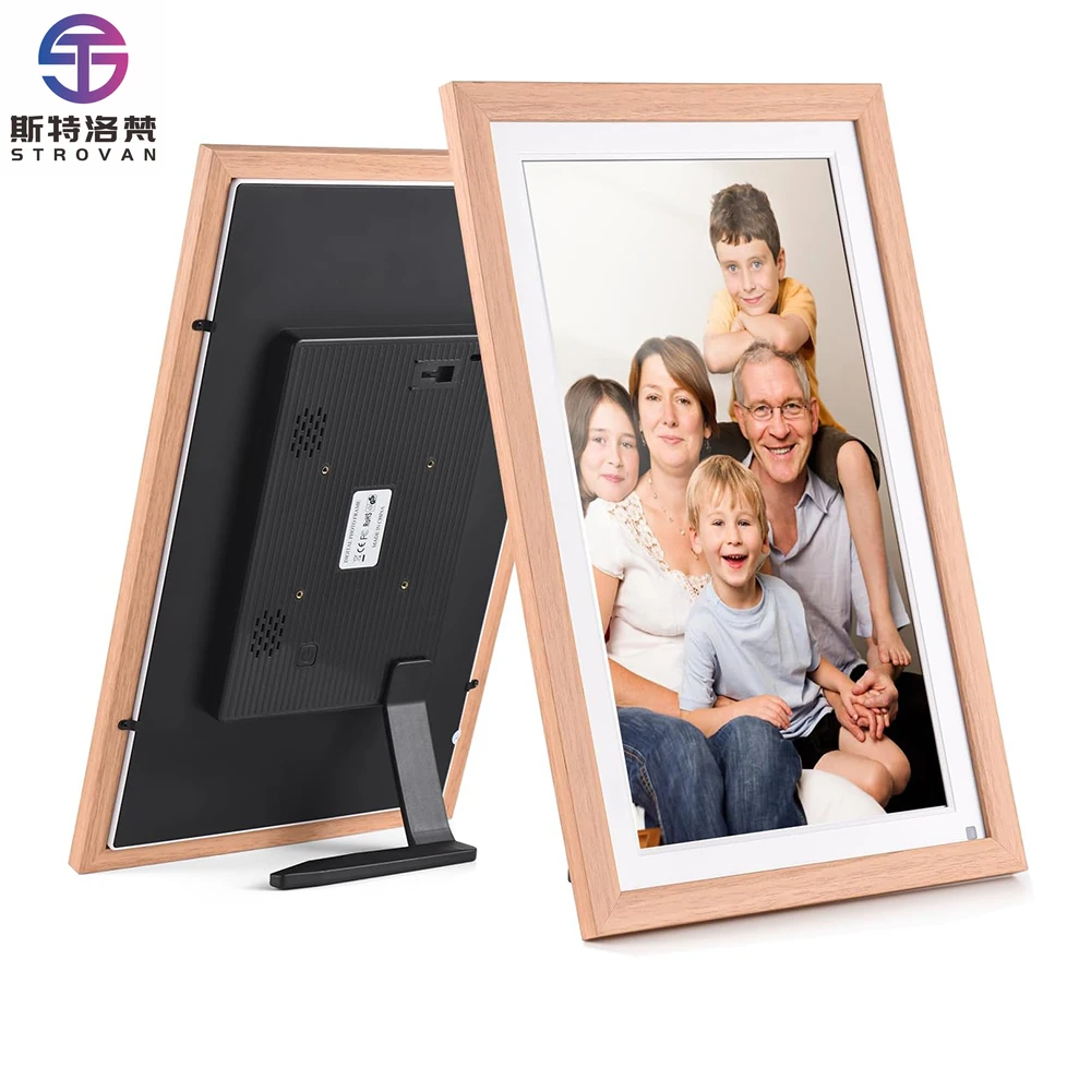 

1920x1080 Touch Screen 15.6 Inch Large LCD Picture Frames App WiFi Smart Digital Photo Frame with 32GB Storage