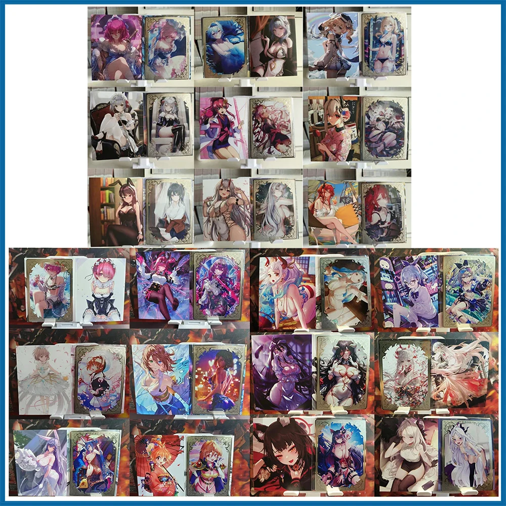 Anime Goddess Story DIY ACG Albedo Kafka Noshiro Sexy Metal Card Boy Games Toys Collectible Cards Christmas Birthday Gifts