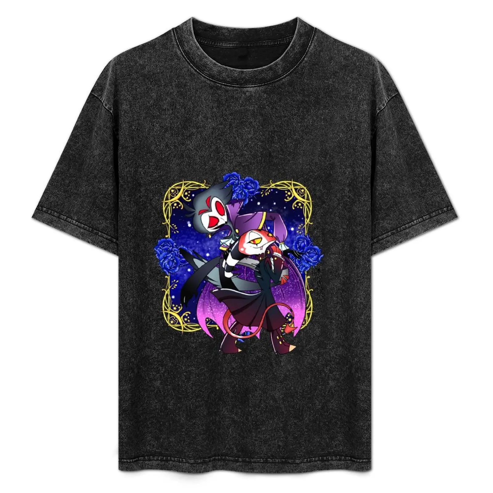 

Helluva Boss Prince's Dance. T-Shirt Big Size Short Sleeve Tee for Men