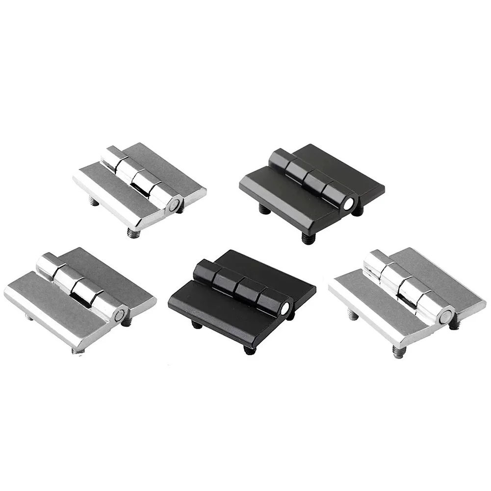 2Pcs Zinc Alloy Hinge Industrial Electrical Cabinet Hinge With-Stud Black For Distribution Box Electrical Cabinet Doors Hinge ﻿