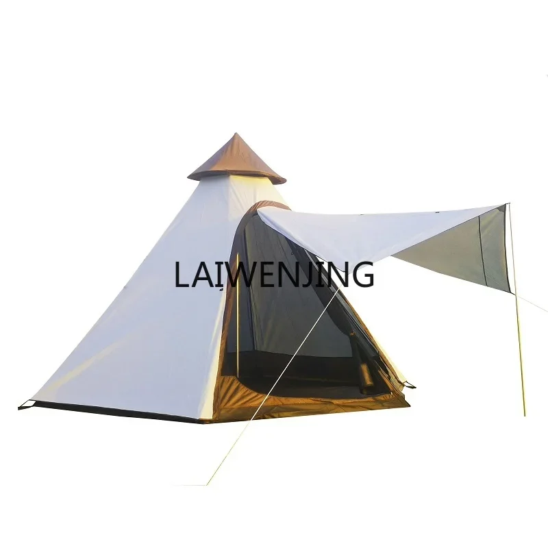 

LYN outdoor yurt pyramid camping tent double rainproof thickened big tent